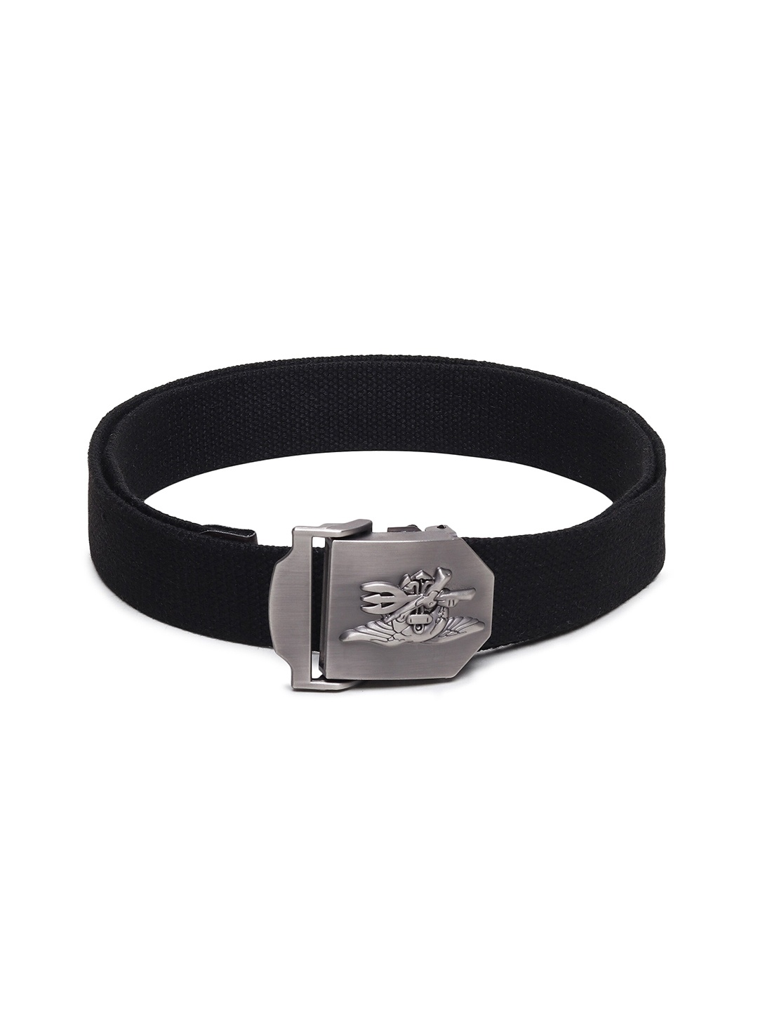 

HENEDA Men Cotton Causal Belt, Black