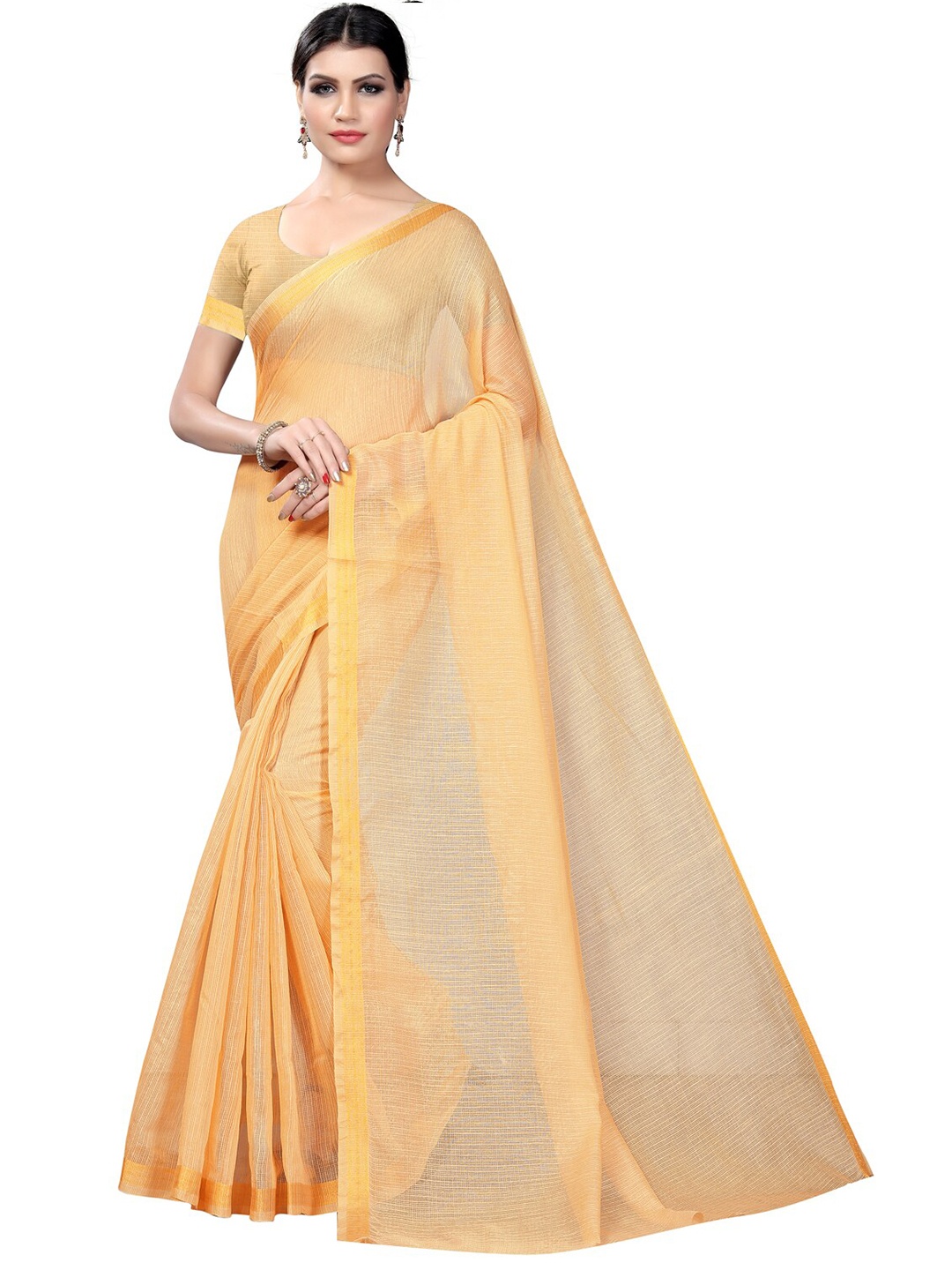 

Florence Pack of 2 Zari Ilkal Saree, Beige