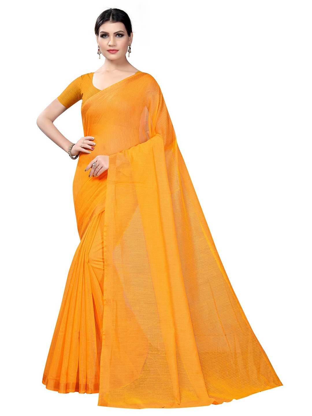 

Florence Striped Ilkal Saree, Mustard