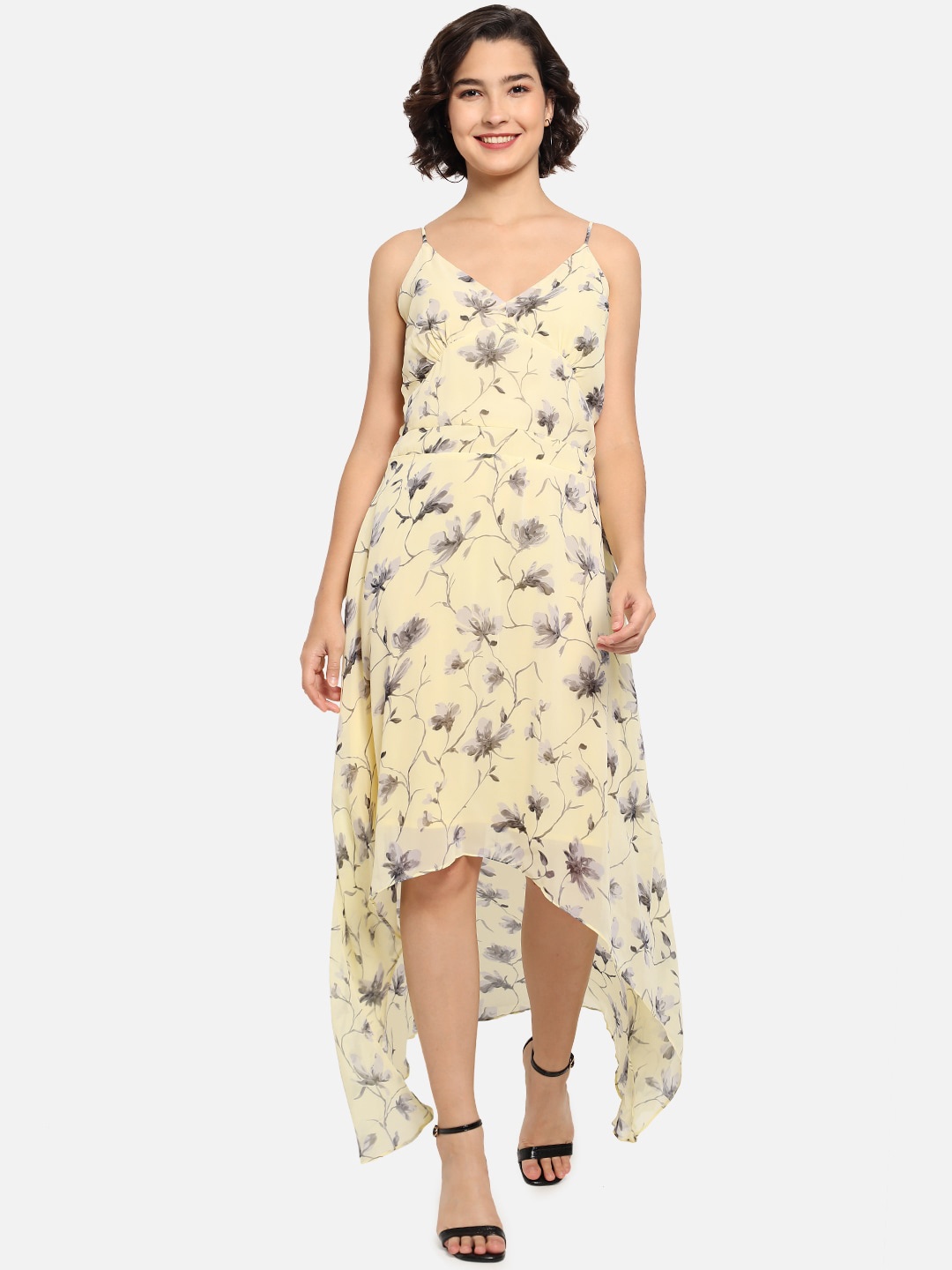 

Kannan Floral Printed A-Line Dress, Yellow