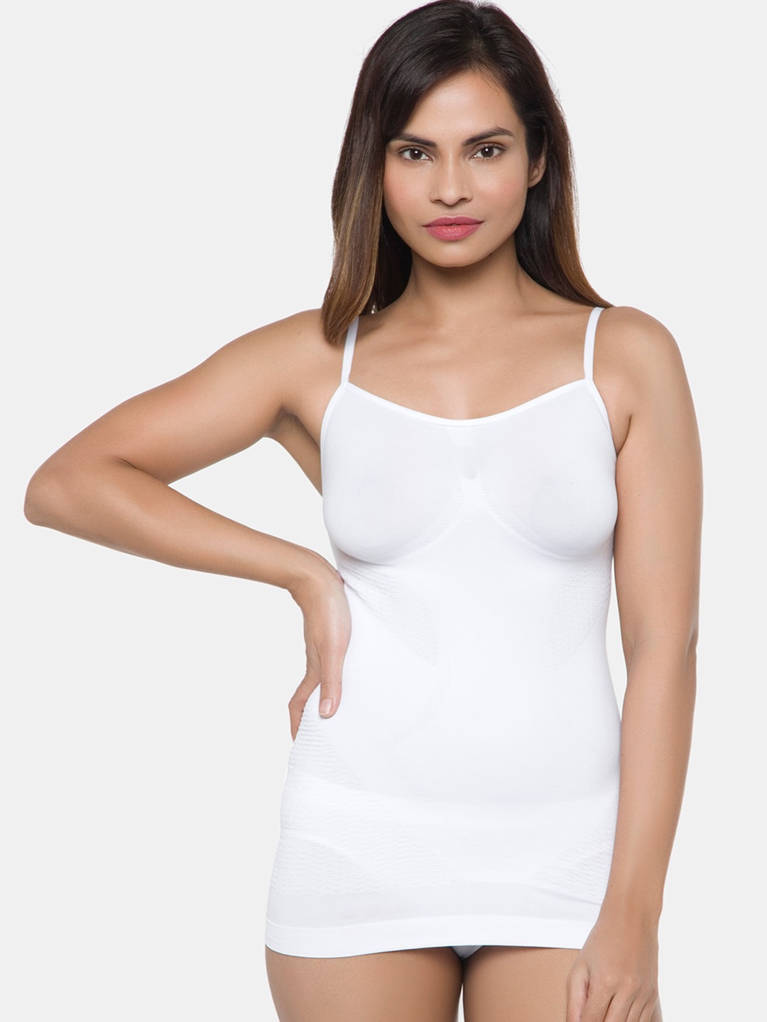 

miorre Women Spaghetti Straps Seamless Modal Slips, White
