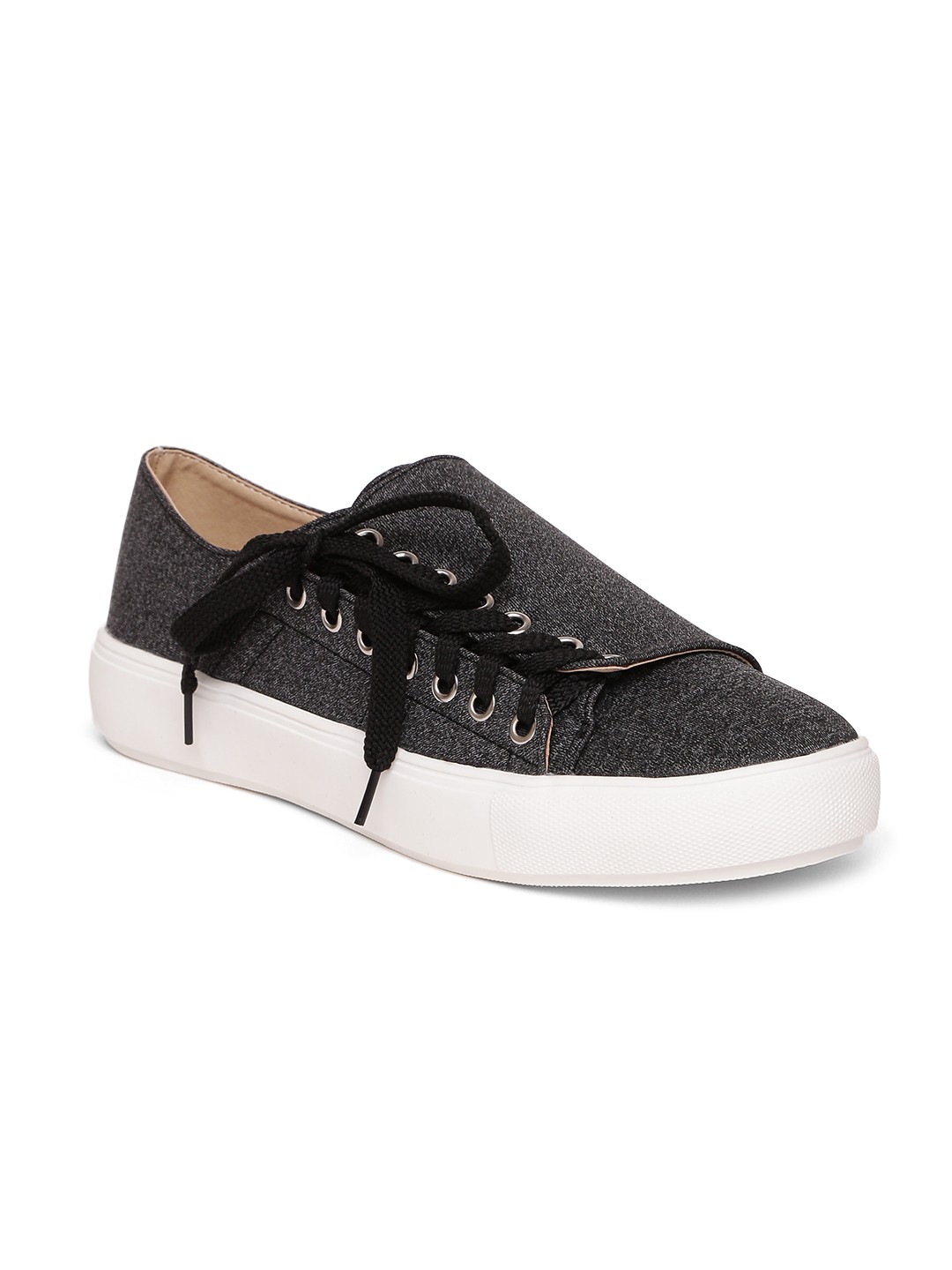 

red pout Women Charcoal Grey Sneakers