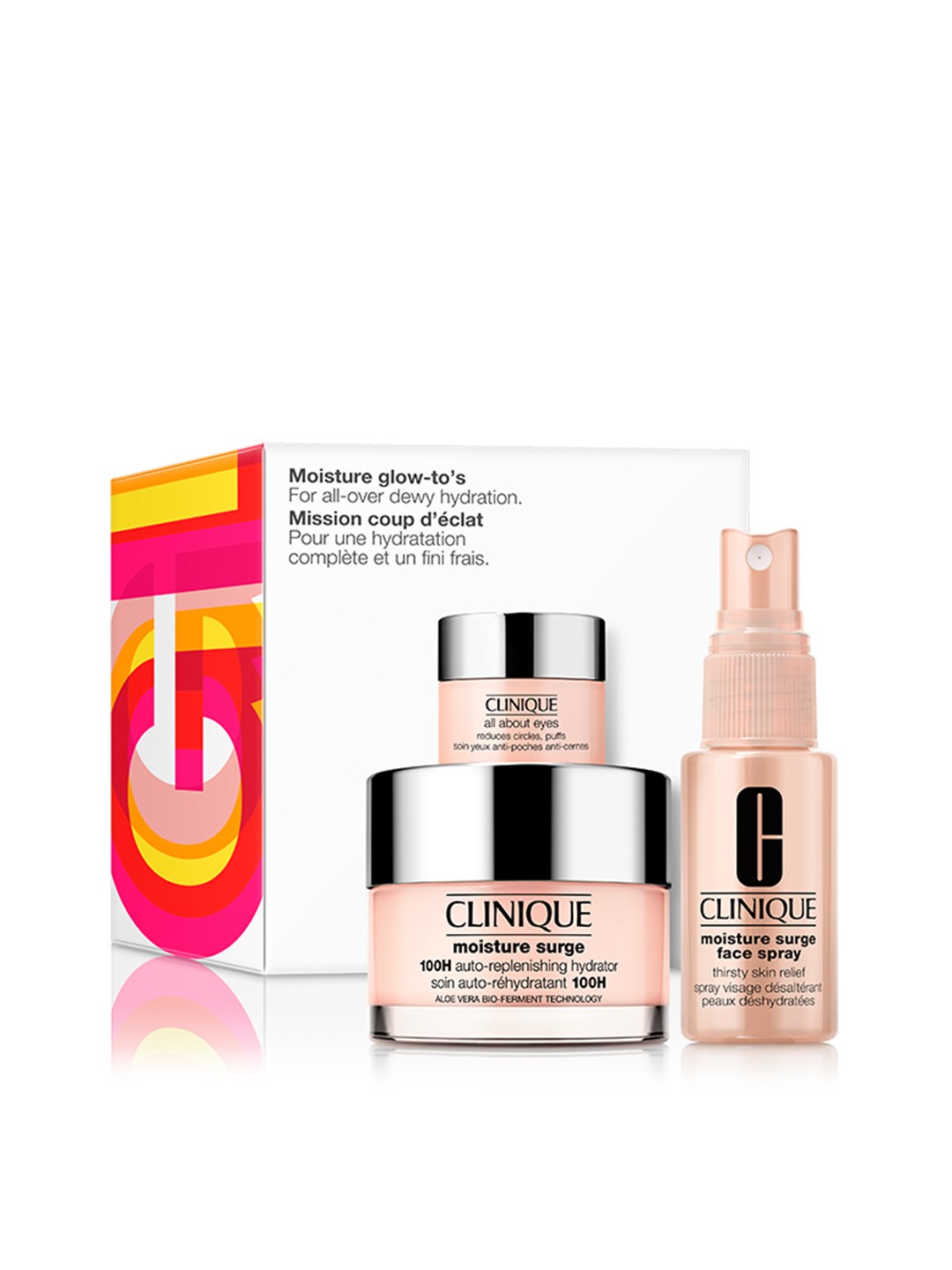 

Clinique Moisture Surge Glow To Skincare Value Set - 85ml, Pink