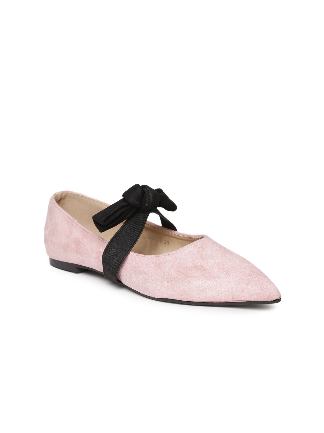 

red pout Women Pink Solid Synthetic Ballerinas