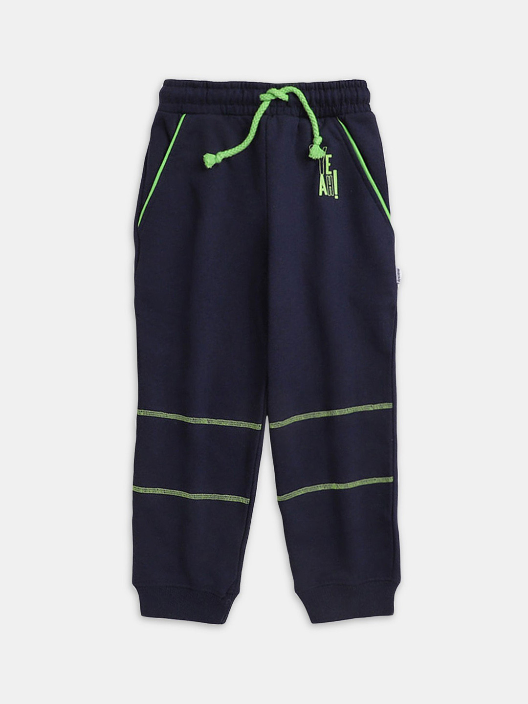 

Hopscotch Boys Striped Joggers, Navy blue