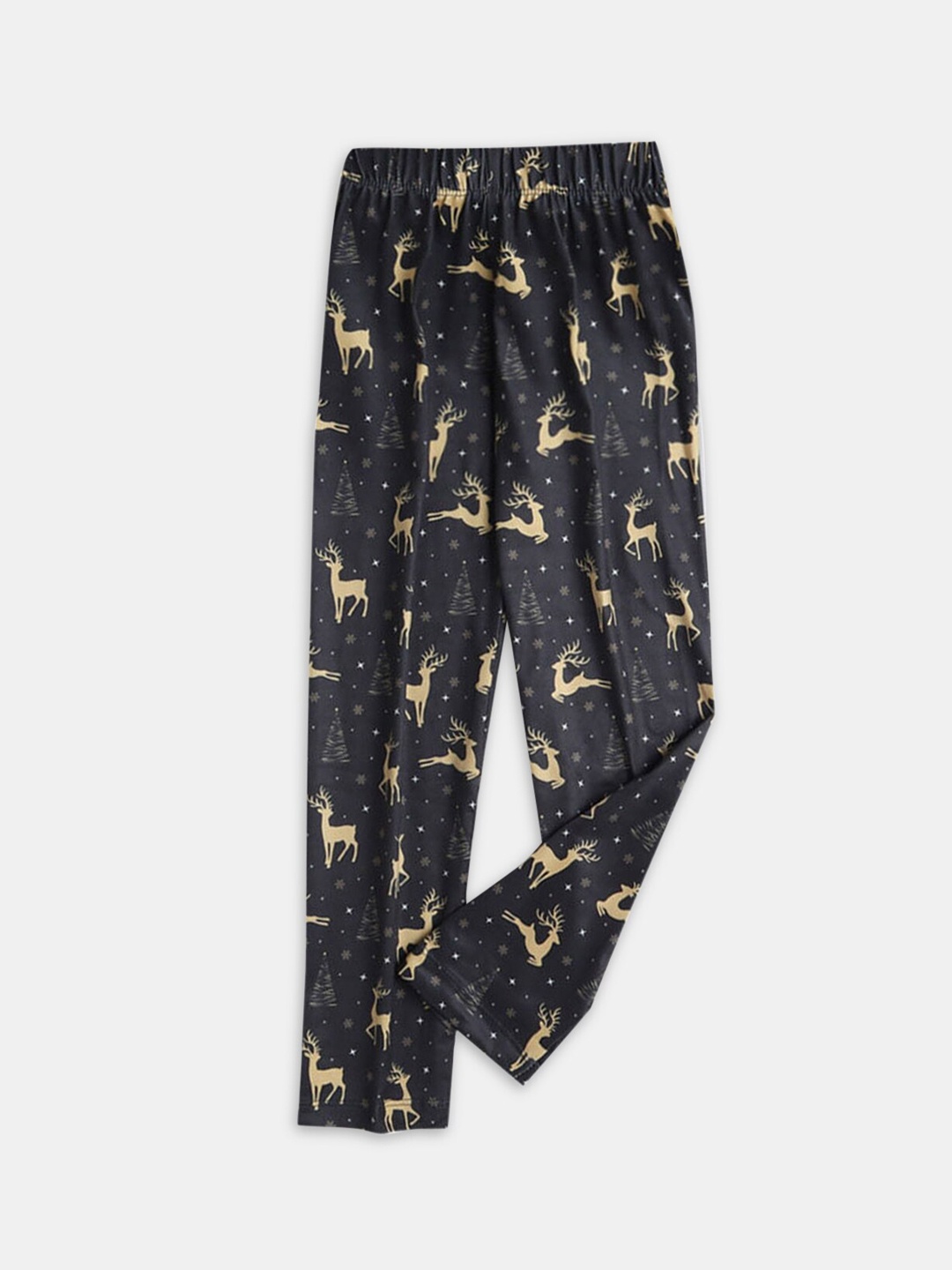 

Hopscotch Girls Printed Lounge Pants, Black