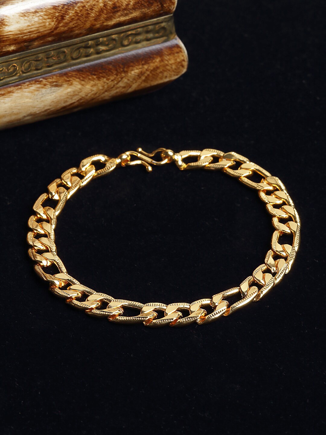 

PANASH Men Gold-Plated Link Bracelet