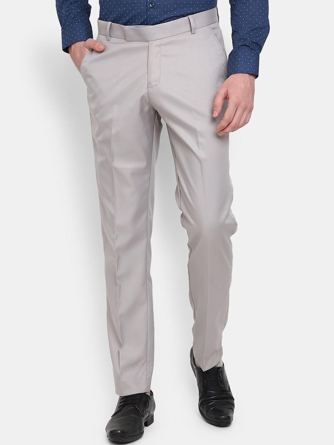 

J White by Vmart Men Formal Trousers, Grey
