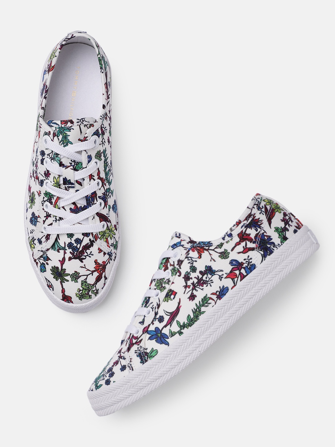 

Tommy Hilfiger Women Floral Printed Sneakers, White