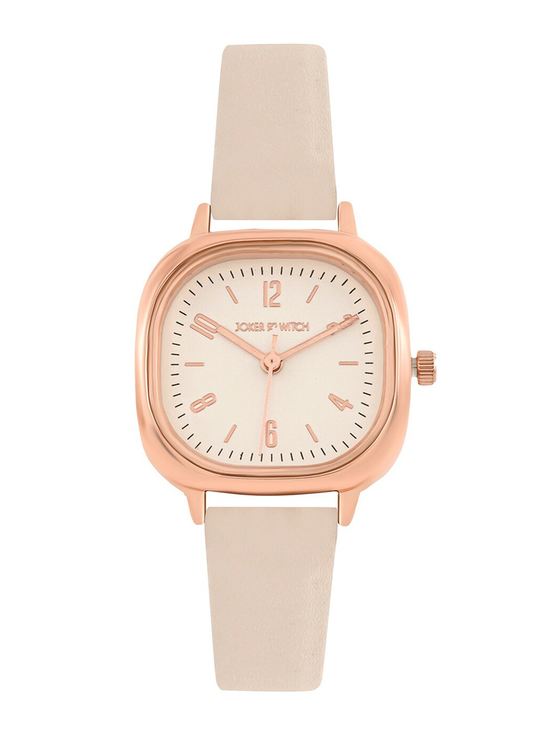 

JOKER & WITCH Women Patterned Dial Analogue Watch AMWW639, Beige