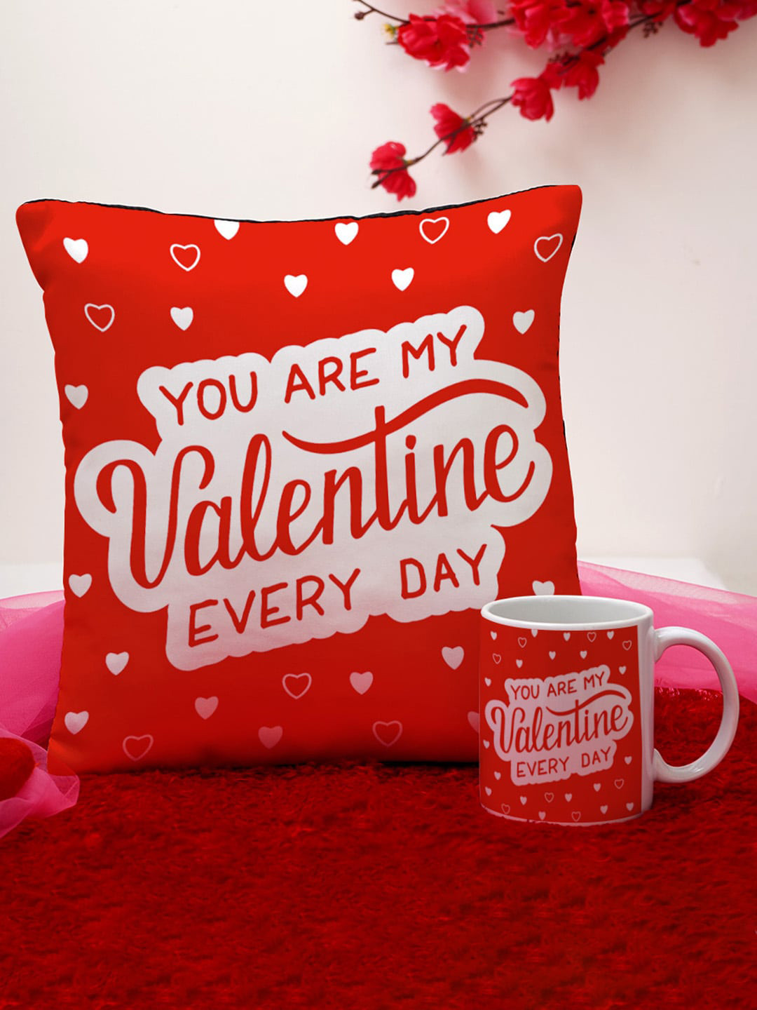 

Crazy Corner 2 Pieces Red Cushion & Mug Valentine's Day Gift Set
