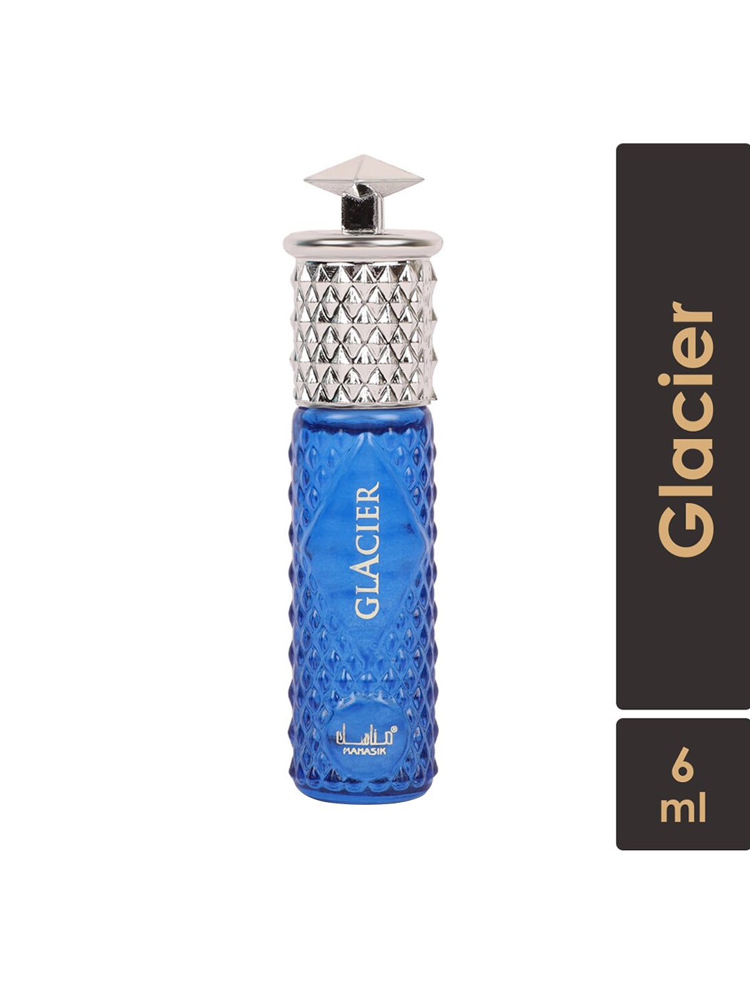 

MANASIK Unisex Glacier Alcohol Free Roll-On Attar - 6 ml, Blue