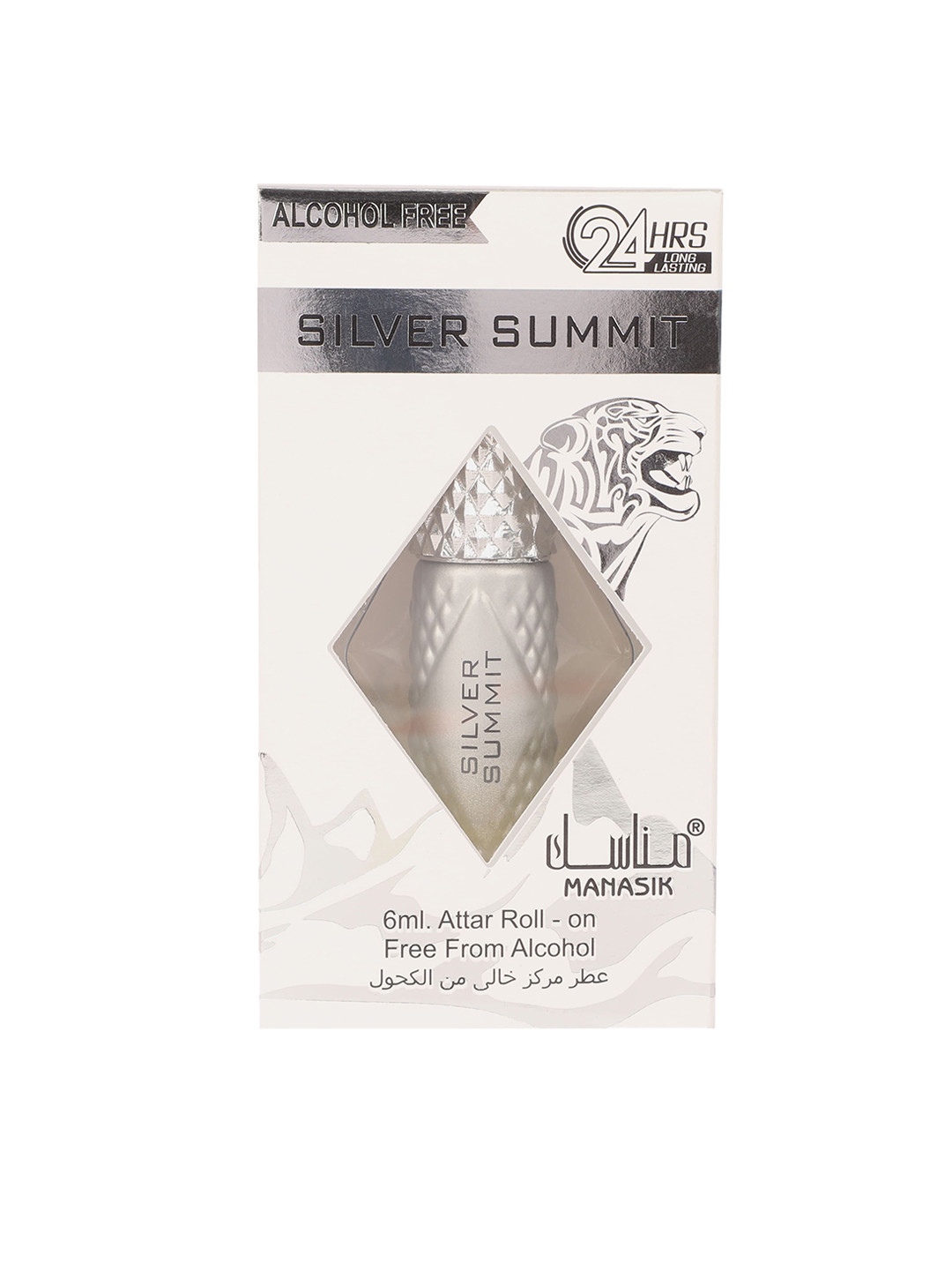 

MANASIK Men Silver Summit Alcohol Free Roll-On Attar - 6 ml