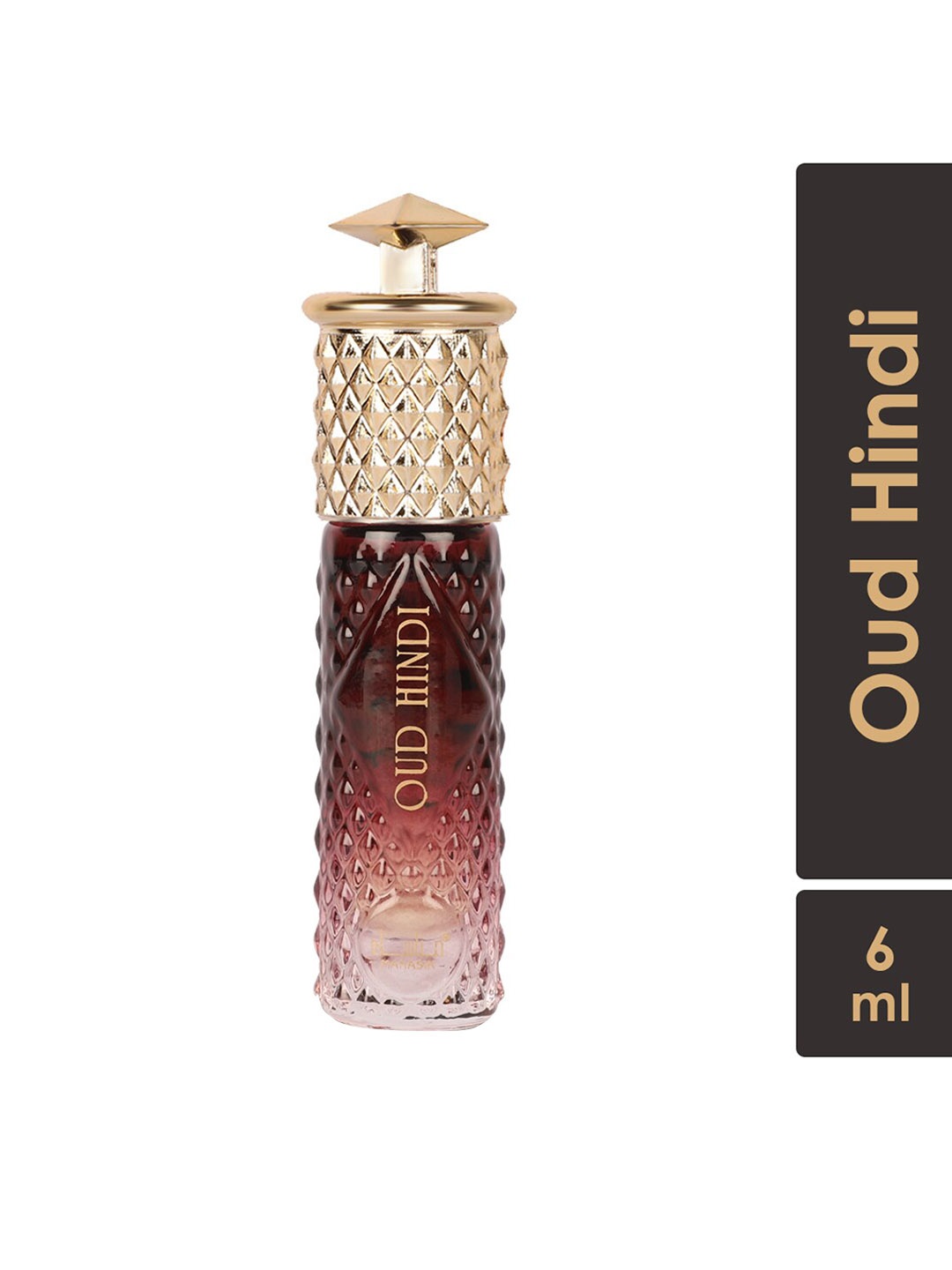 

MANASIK Men Oud Hindi Long-Lasting Roll-On Attar - 6ml, Brown