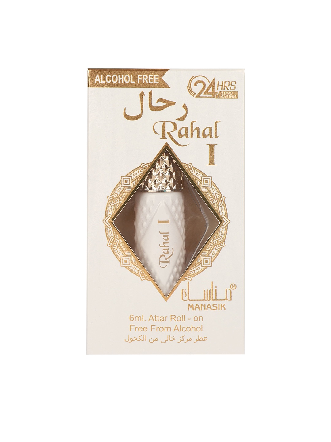 

MANASIK Women Rahal I Soothing Long-Lasting Fragrance Roll-On Attar - 6ml, White