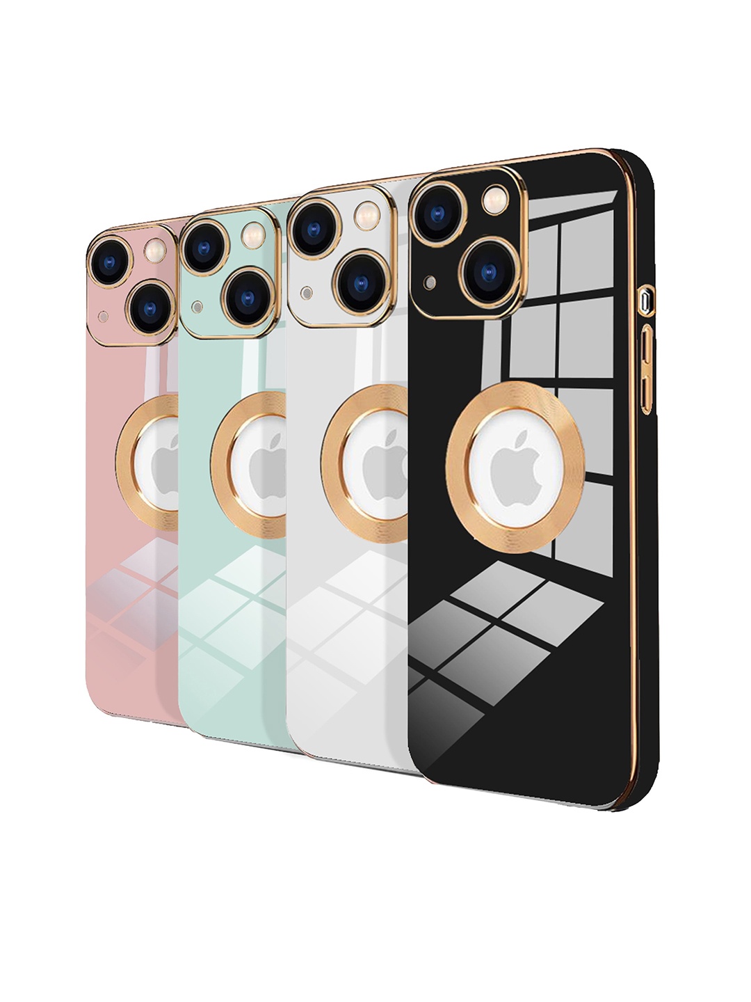 

Karwan 4-Pcs IPhone 13 Phone Back Case, Black