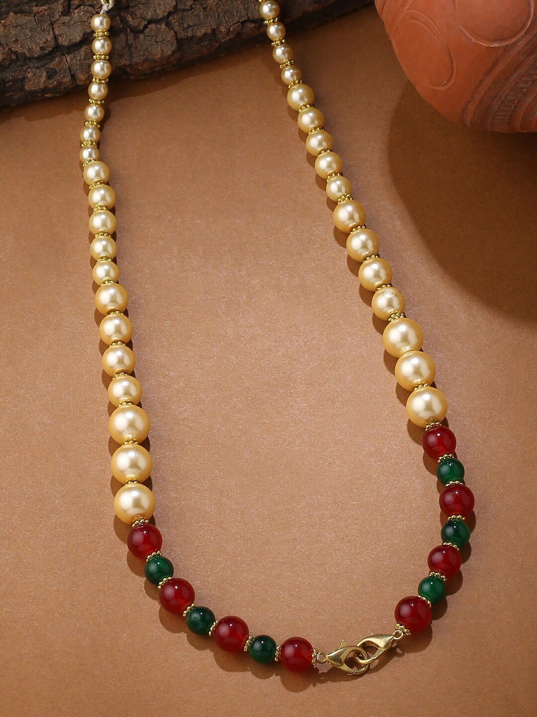 

Tistabene Beaded Bead String Necklace, Red