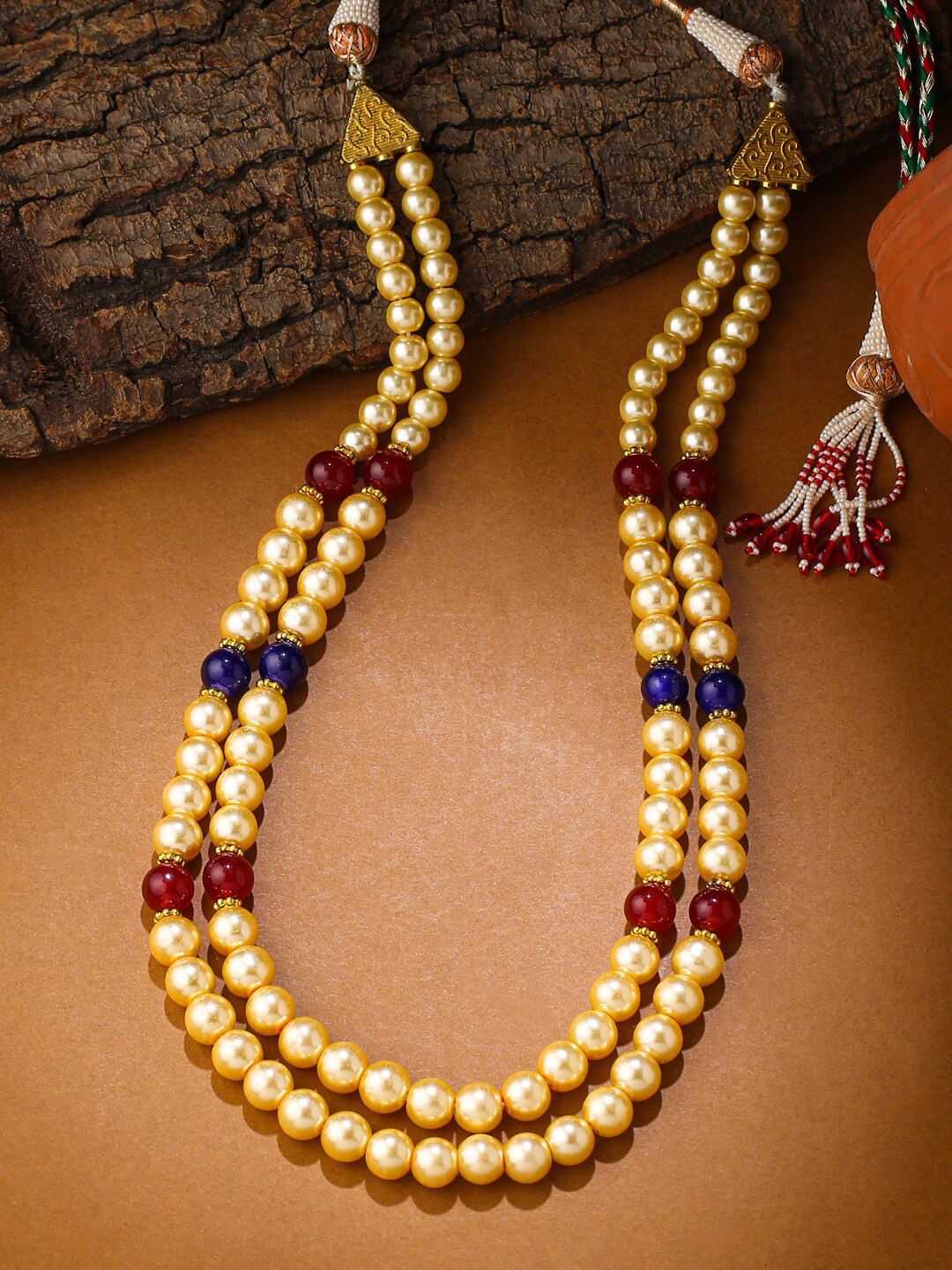 

Tistabene Beaded Bead String Necklace, Purple