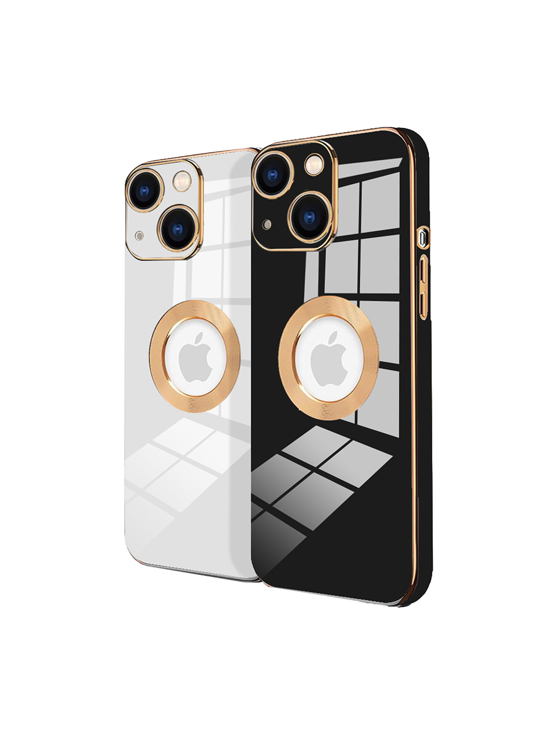 

Karwan Pack Of 2 iPhone 13 Mobile Back Cover, Black