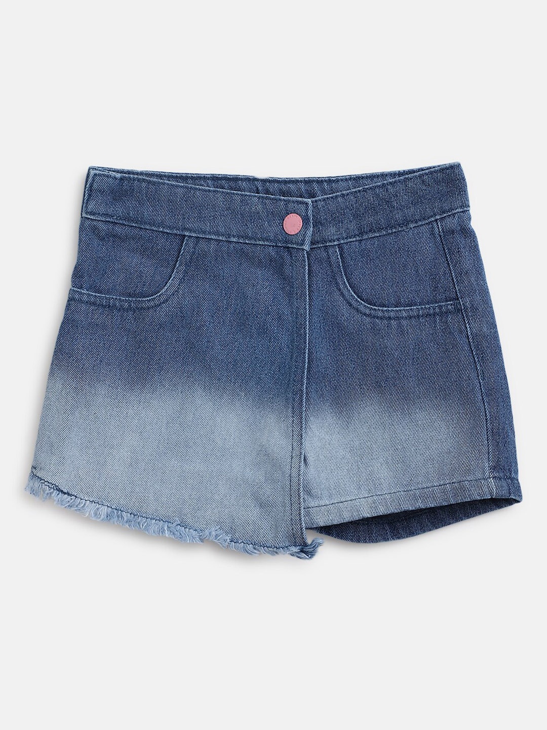 

TALES & STORIES Girls Cotton Mini Length Regular Fit Skort, Blue