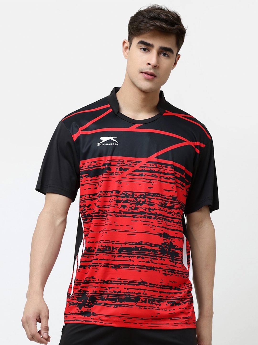 

Shiv Naresh Men Dribble Printed T-shirt, Red