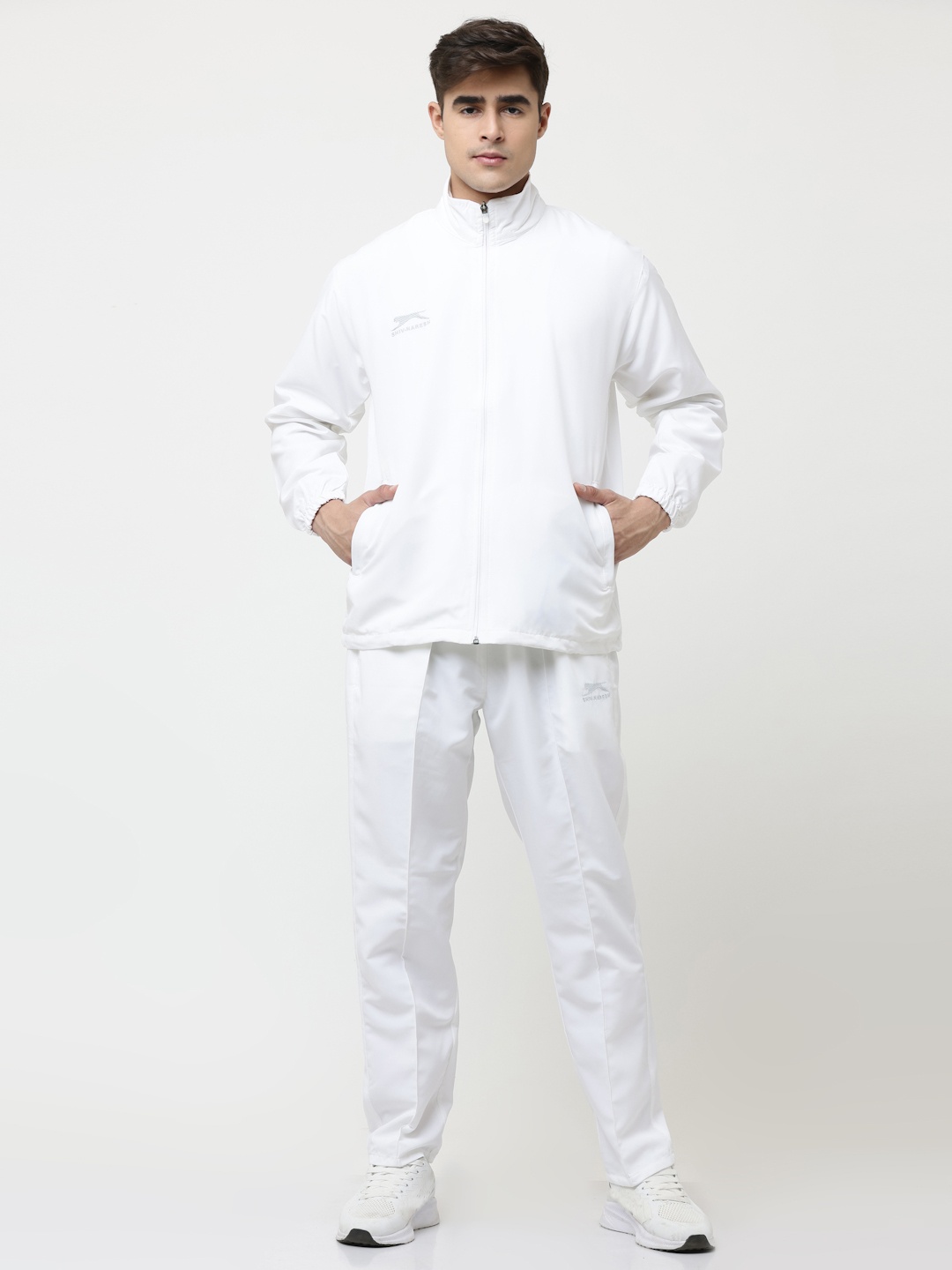 

Shiv Naresh Men Mid-Rise Regular Fit Sports Tracksuit, White