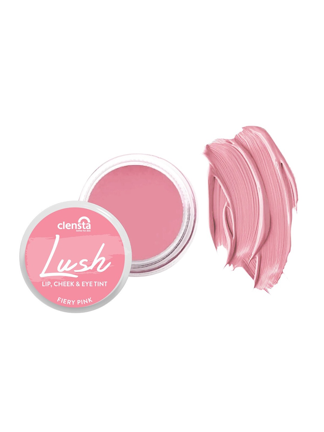 

Clensta Lush Blush Lip & Cheek Tint with Aloevera & Jojoba Oil 5g - Fiery Pink