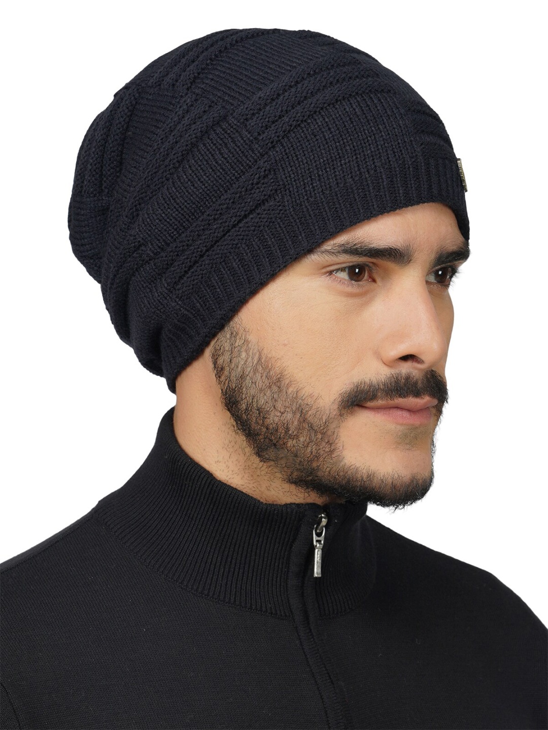 

iSWEVEN Unisex Woolen Winter Caps, Blue