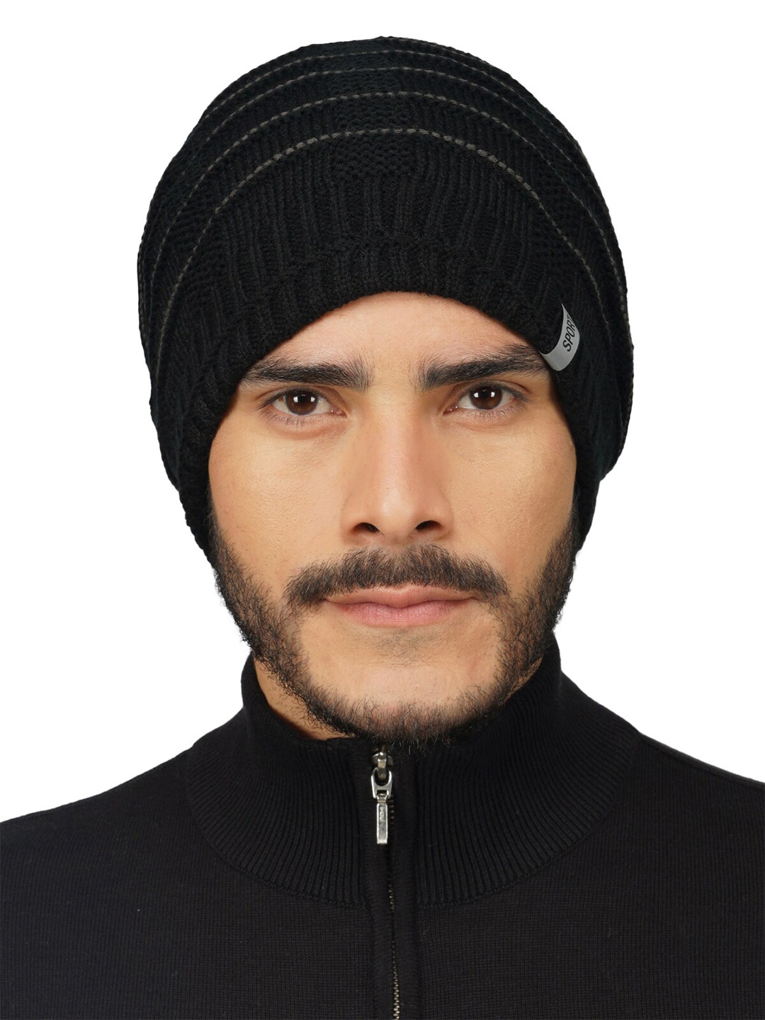 

iSWEVEN Woolen Winter Caps, Black