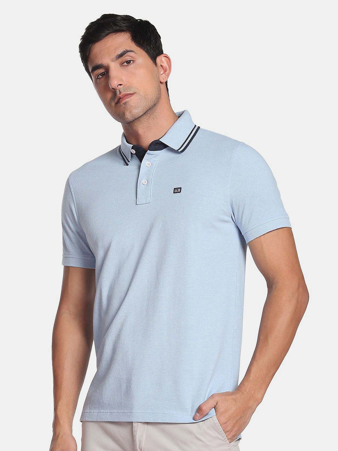 

Arrow Sport Men Polo Collar T-shirt, Blue
