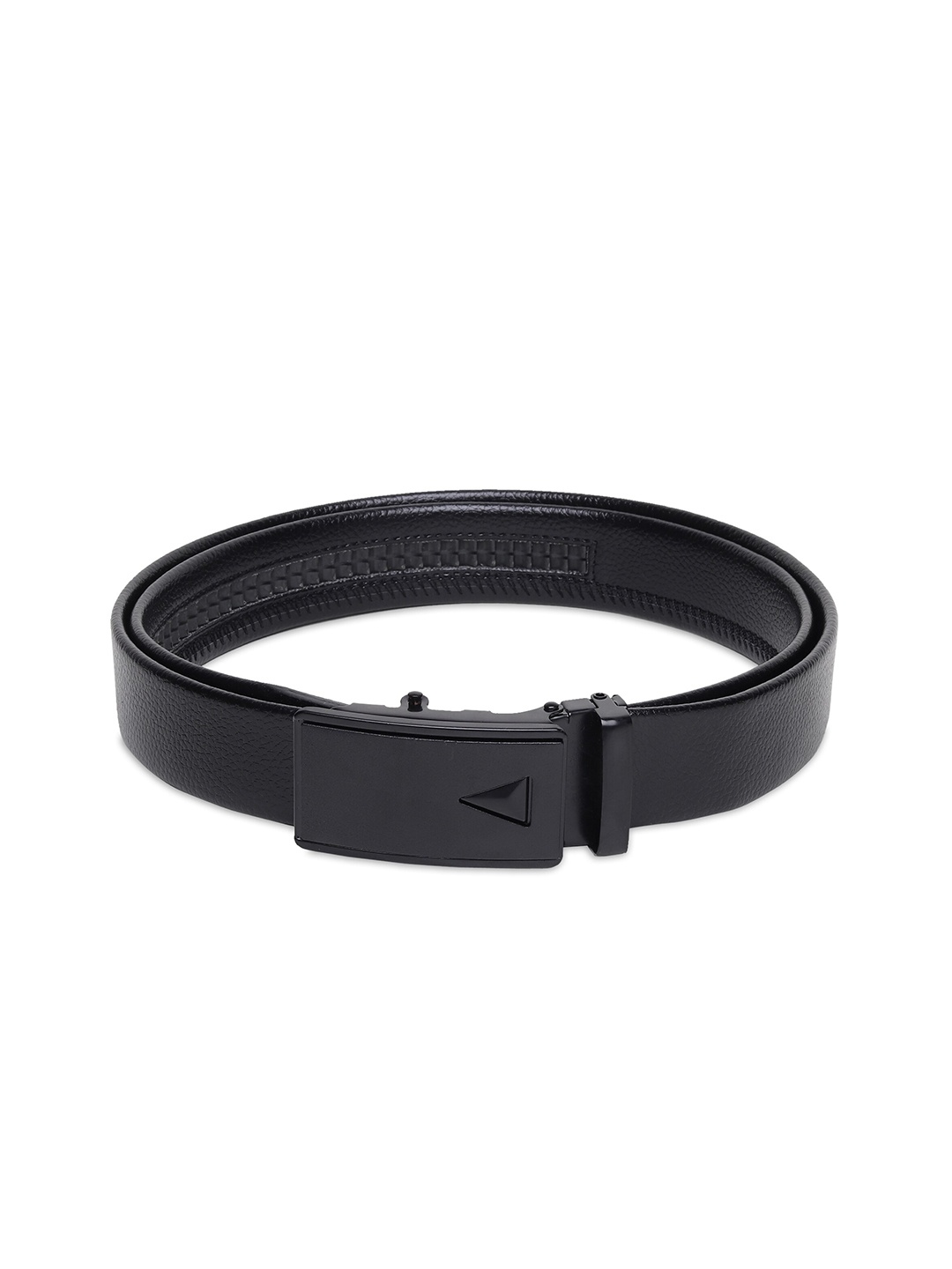 

HENEDA Men Textured Causal Belt, Black