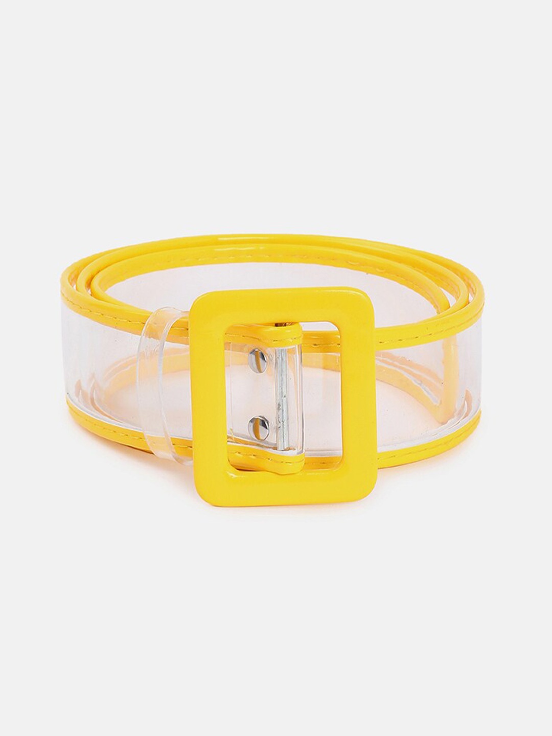 

HAUTE SAUCE by Campus Sutra Women Synthetic Slider Buckle Belt, Yellow