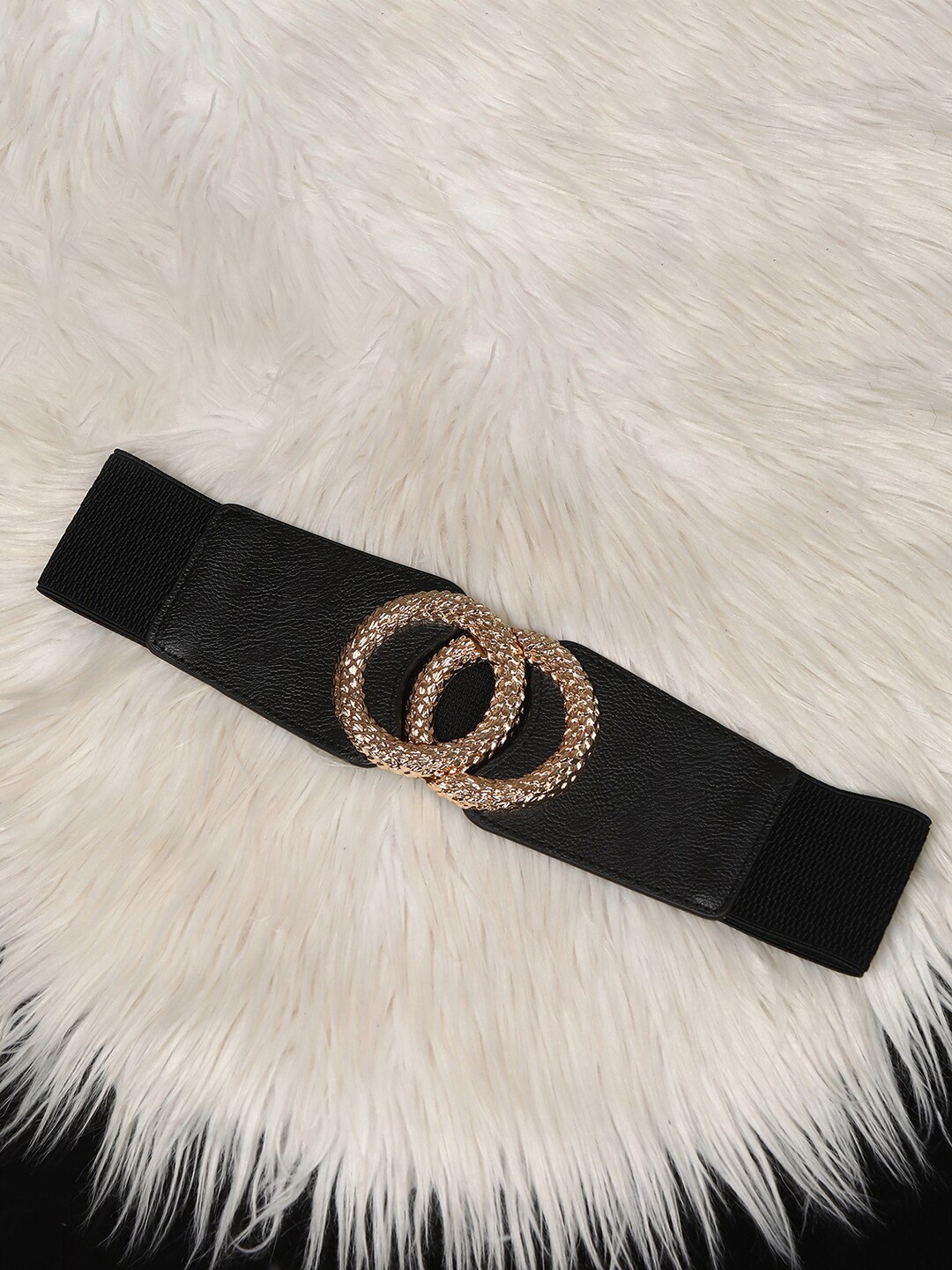 

HAUTE SAUCE by Campus Sutra Women Synthetic Belt With Buckle Detail, Black