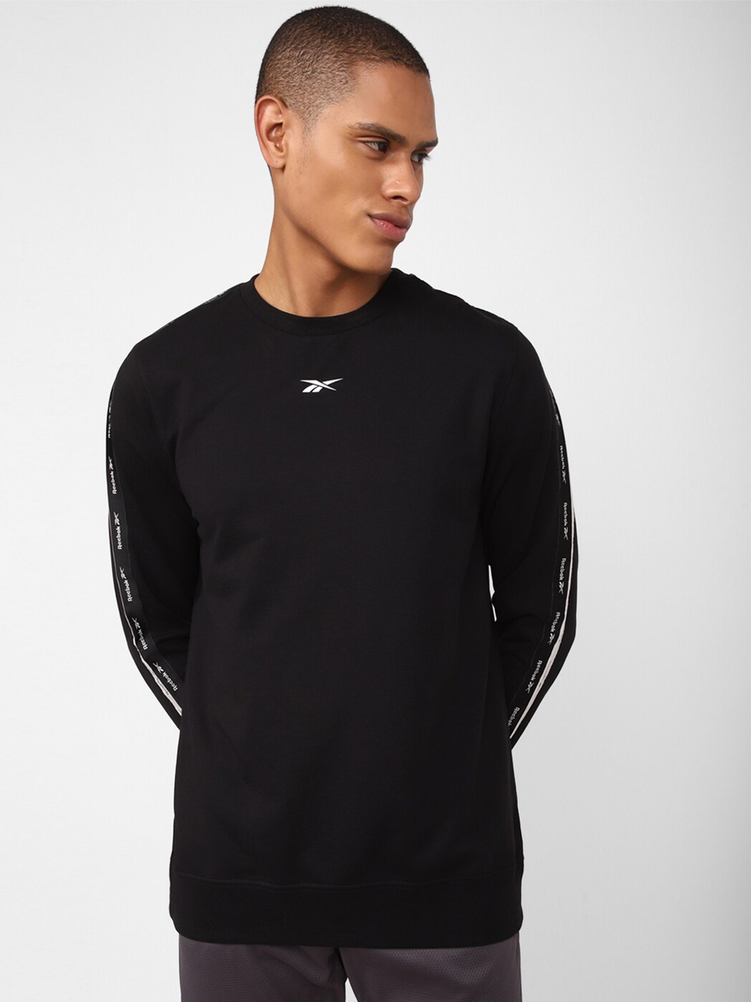 

Reebok Men Cotton Sweatshirt, Black