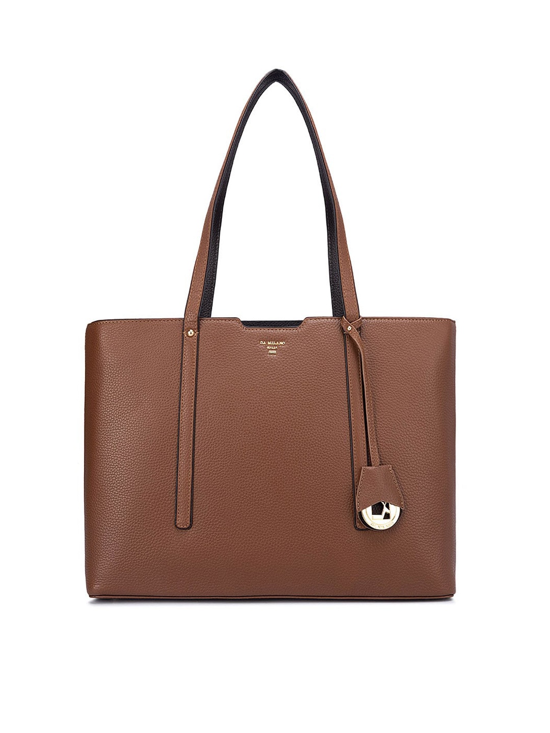 

Da Milano Leather Shopper Tote Bag, Brown