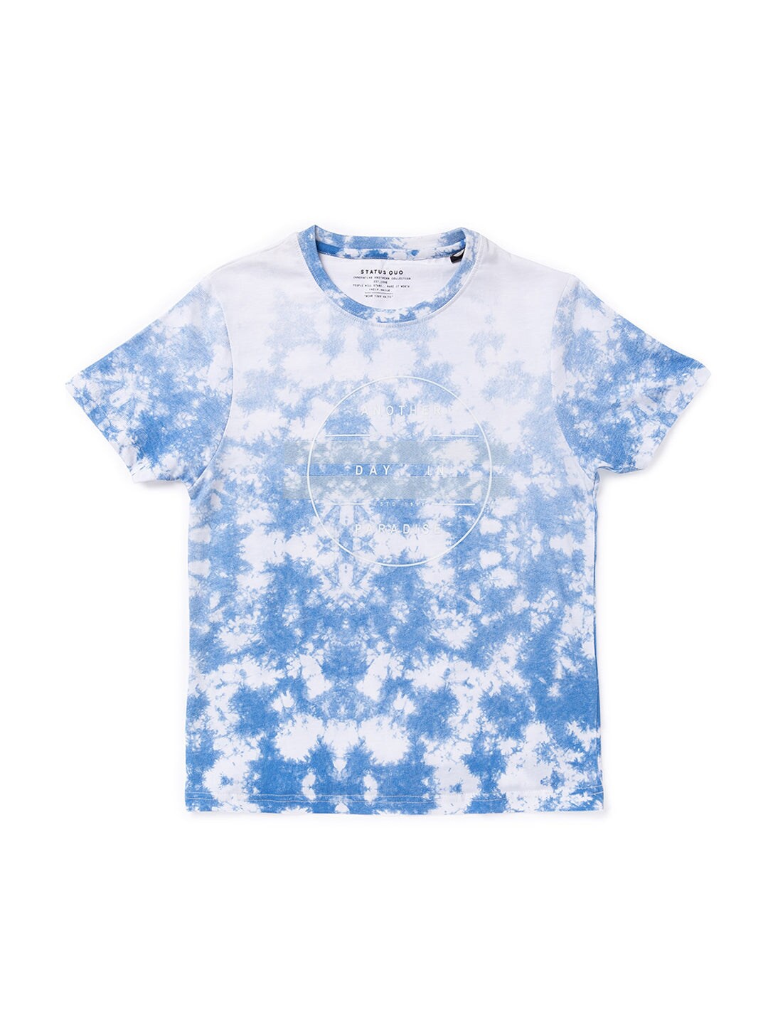 

Status Quo Boys Tie and Dye Cotton T-shirt, White