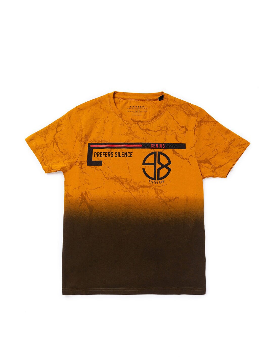 

Status Quo Boys Dyed Cotton T-shirt, Mustard