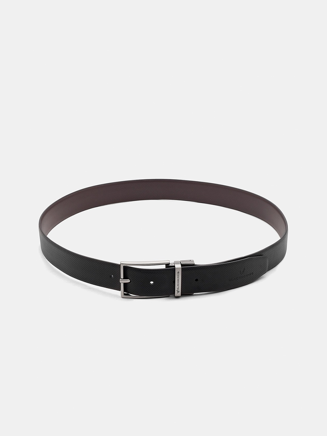 

Blackberrys Men Textured Push-Pin Formal Belt, Black
