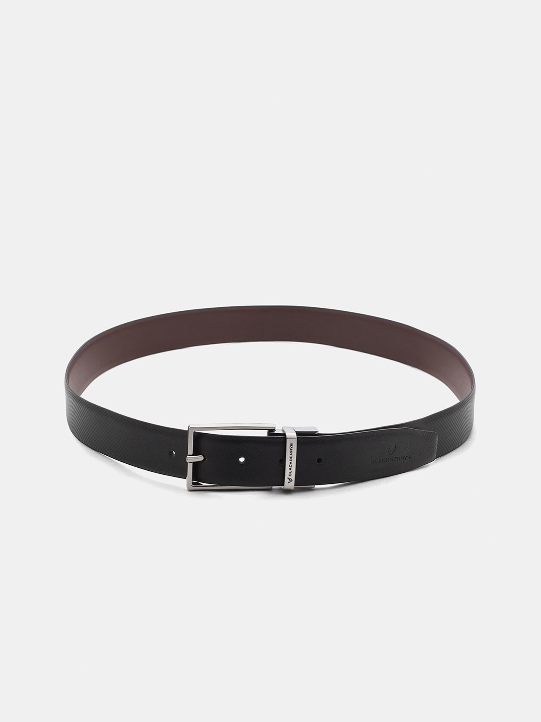 

Blackberrys Men Textured Push-Pin Formal Belt, Black