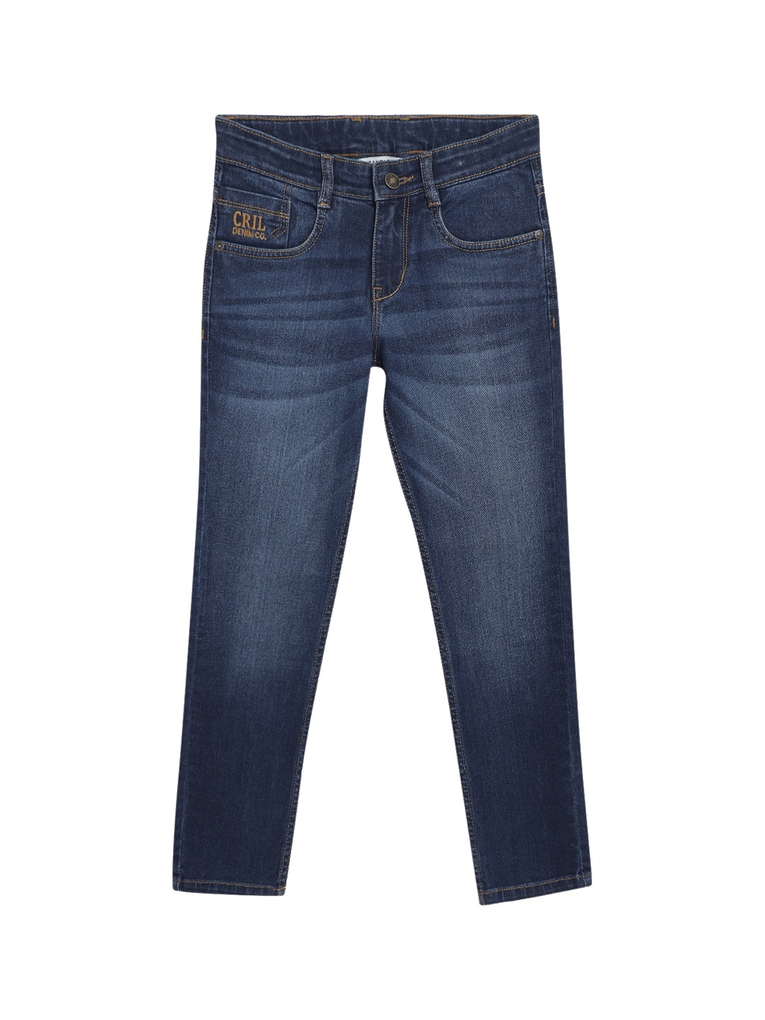 

Cantabil Boys Light Fade Stretchable Cotton Jeans, Blue