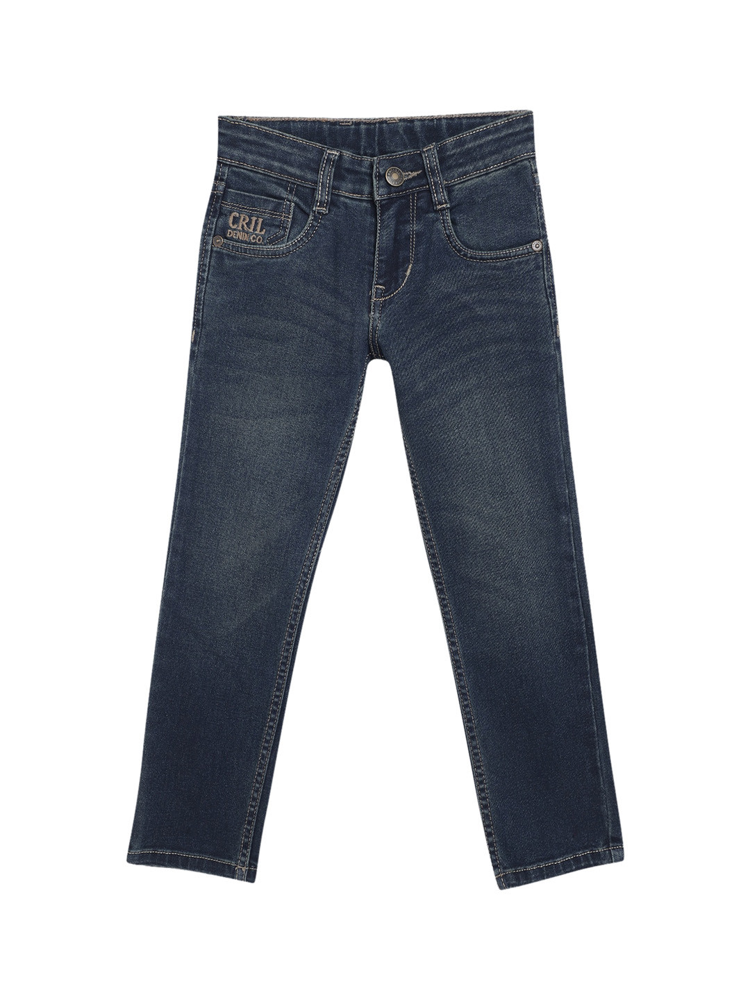 

Cantabil Boys Light Fade Stretchable Cotton Jeans, Blue