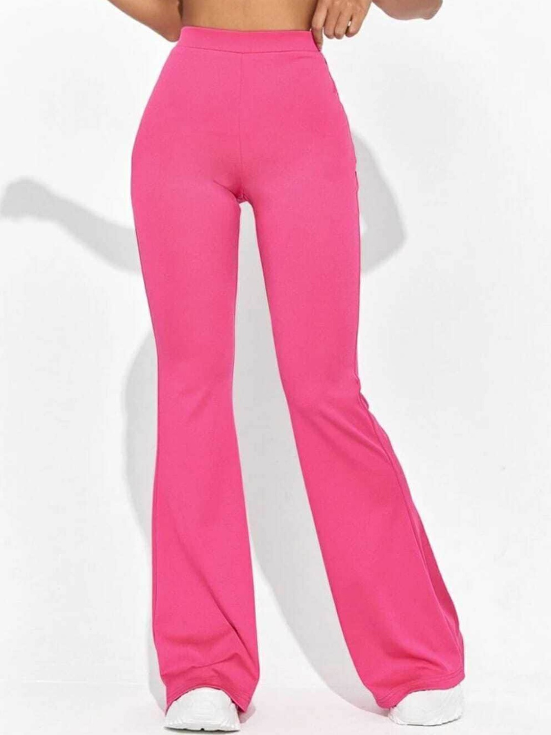 

Next One Women Straight Leg Flared High-Rise Bootcut Trousers, Rose