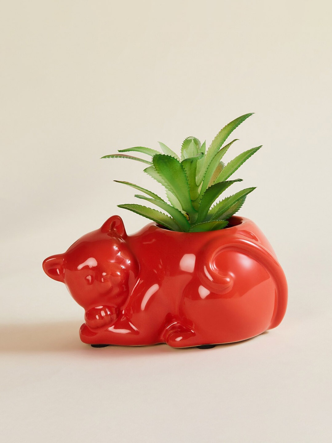 

Home Centre Malta Orange Cat Shaped Ceramic Floor Planter