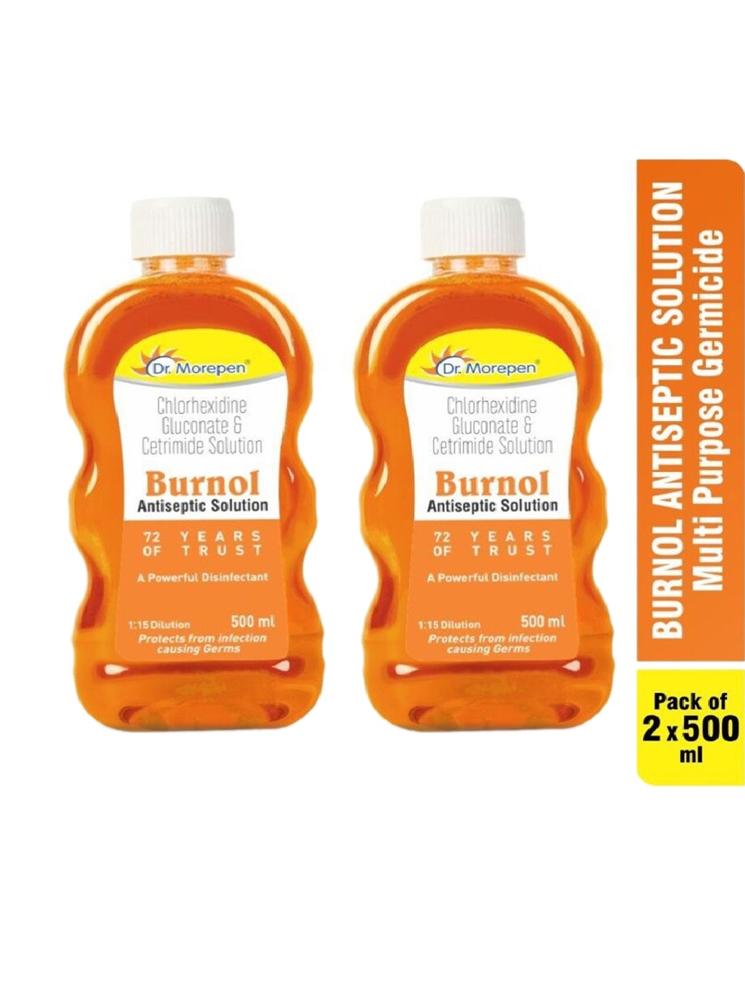 

Dr. Morepen Pack of 2 Antiseptic Solution-500 Ml, Multi