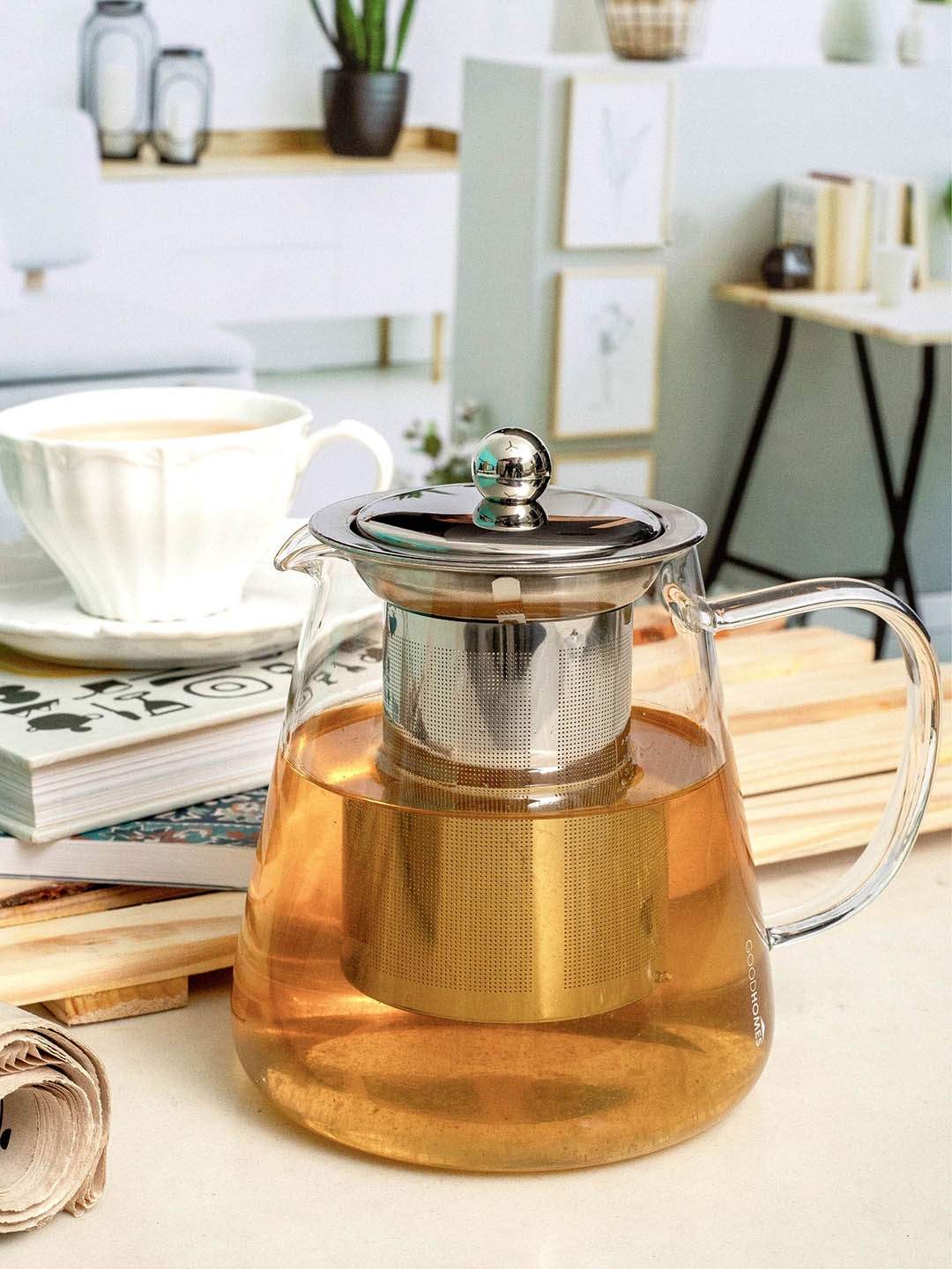 

GOODHOMES Transparent Glass Kettle 750ml