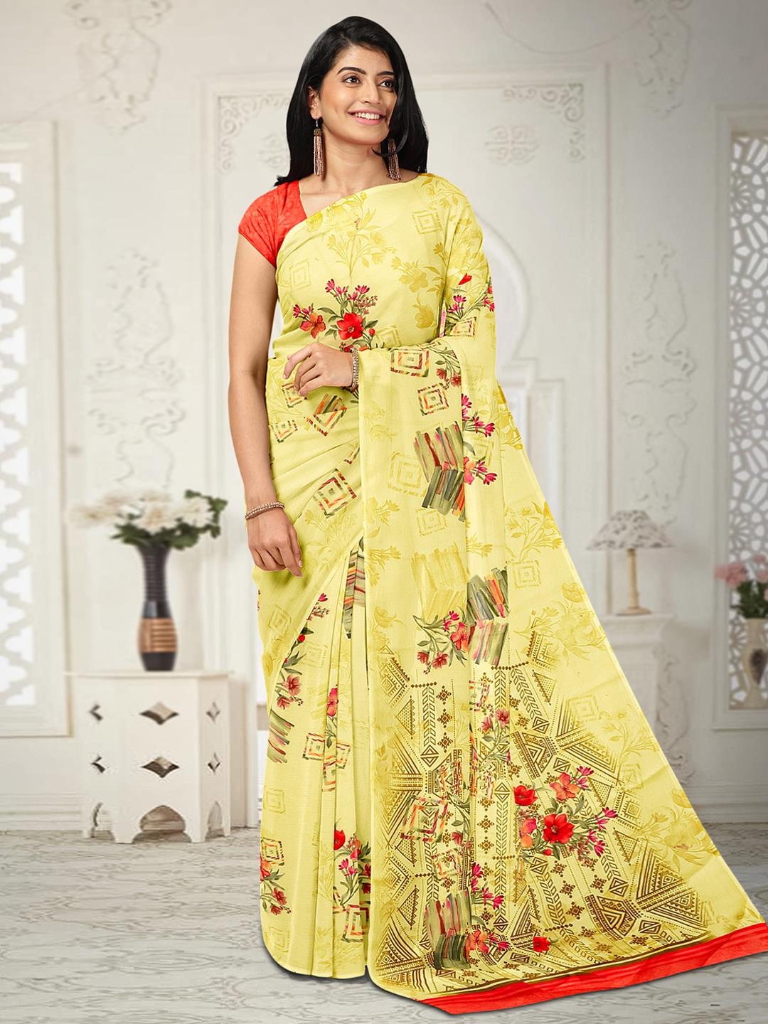 

Kalamandir Leheriya Saree, Lavender
