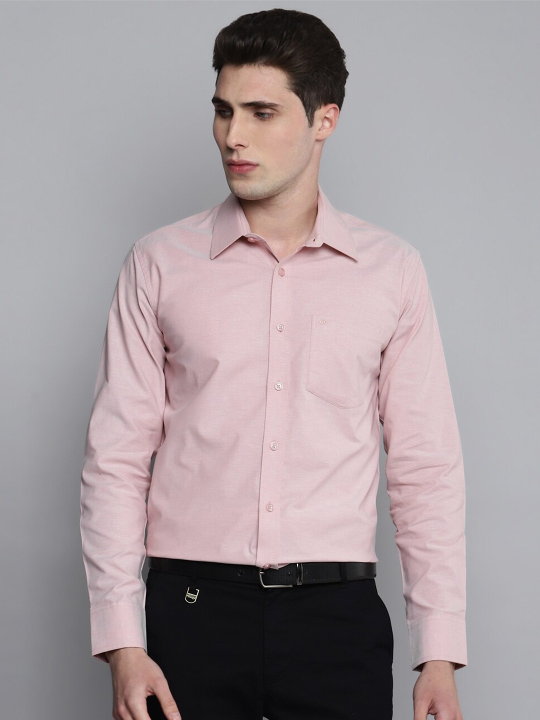 

Allen Cooper Men Casual Cotton Shirt, Pink