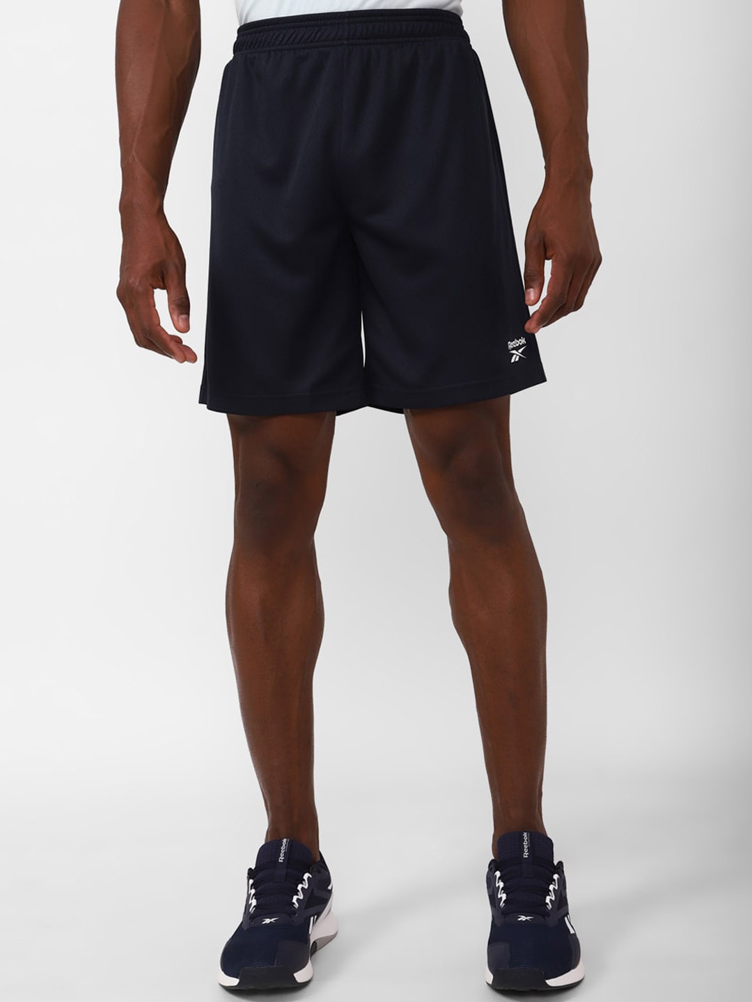 

Reebok Men Training Rbk ZR Slim Fit Sports Shorts, Navy blue