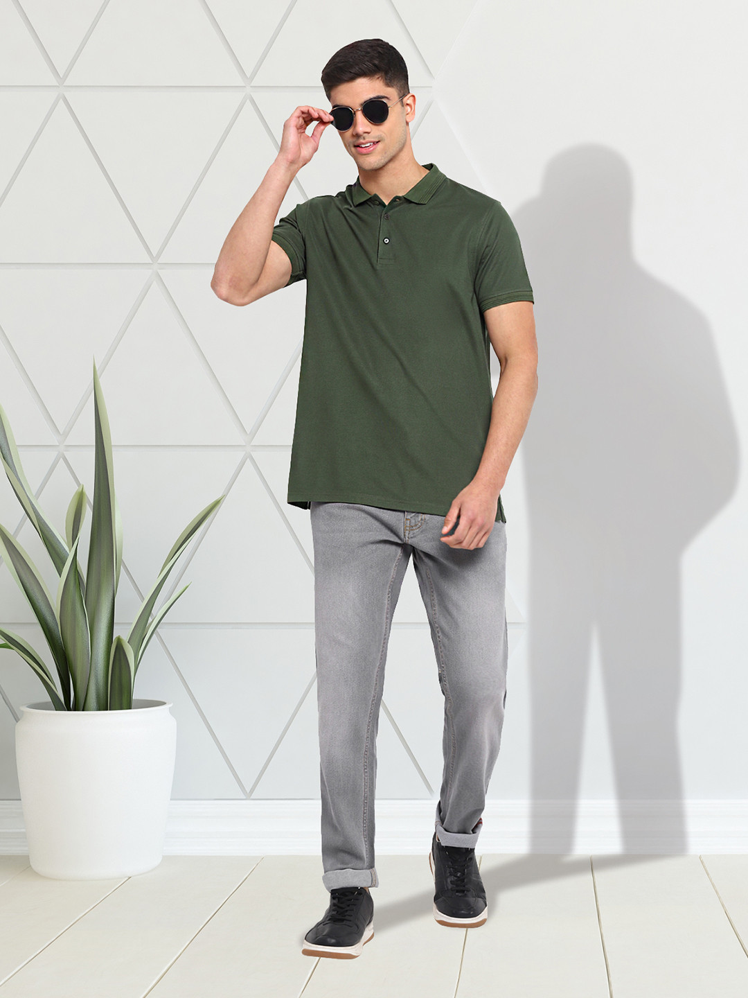 

Red Chief Men Slim Fit Heavy Fade Jeans, Grey