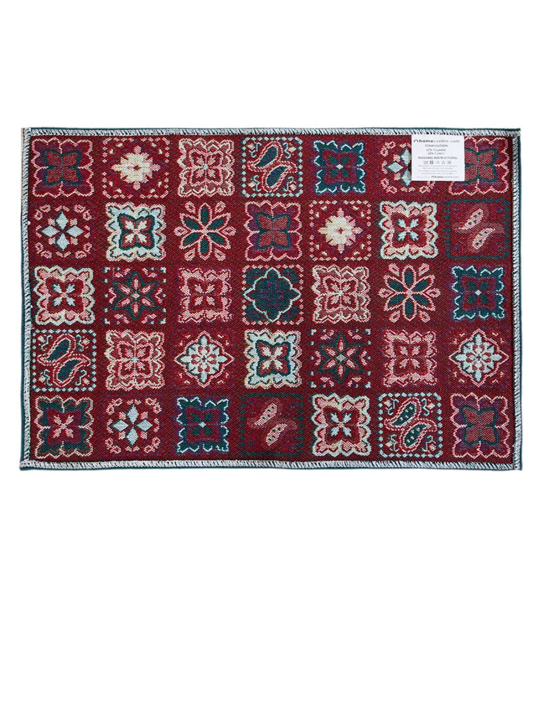 

Home Centre Corsica Off White and Blue Mosaic Pattern Table Placemat